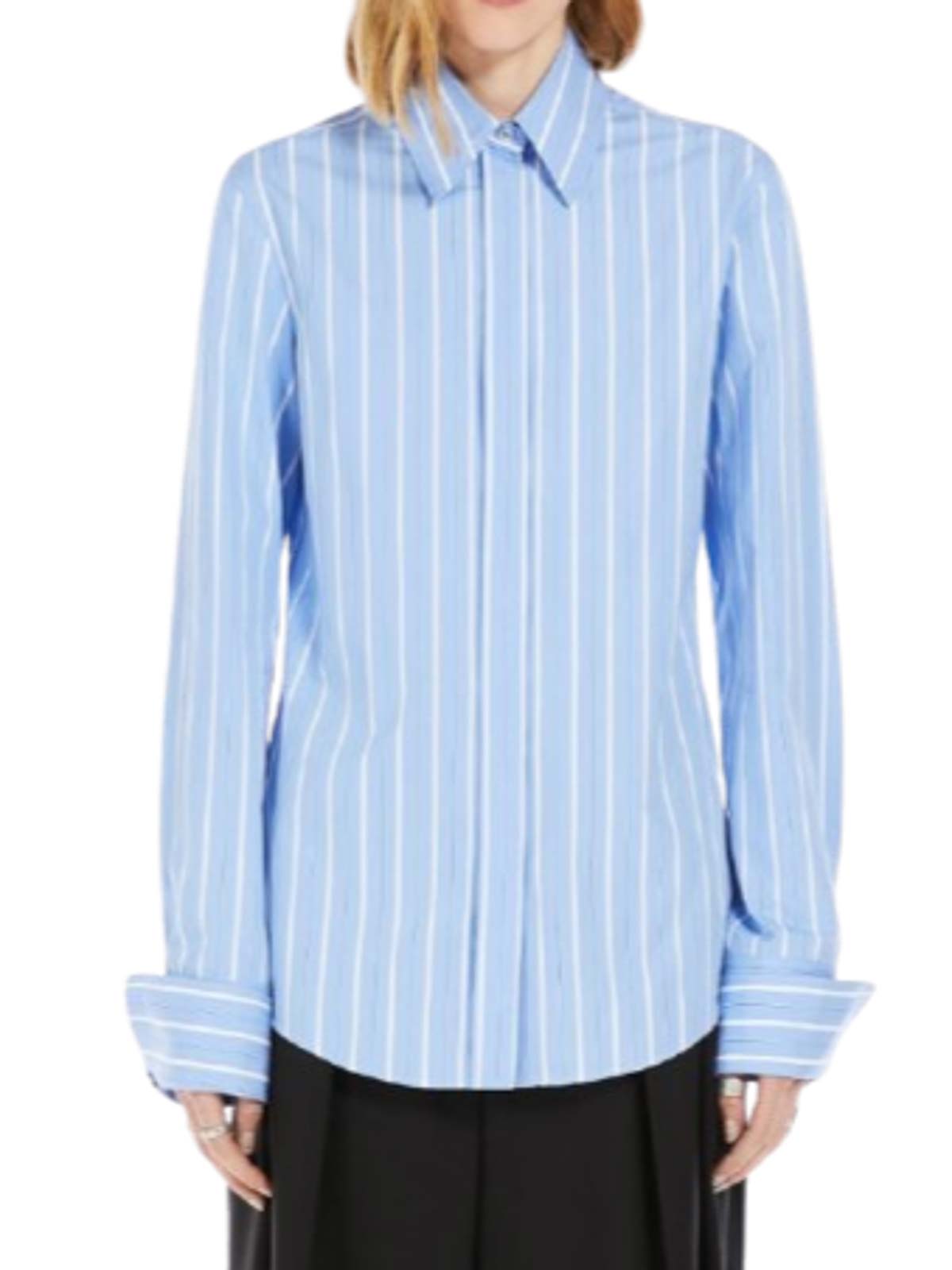 Striped Poplin Shirt 2512191041600022 (Sportmax / シャツ・ブラウス ) | Sportmax (スポーツマックス)(1)