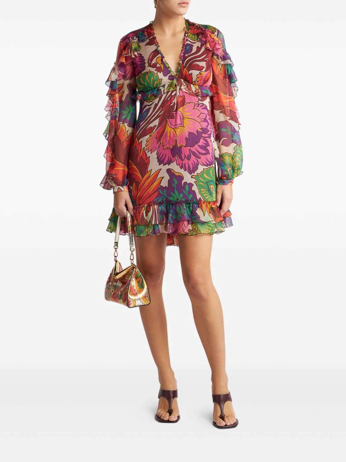 Short Dress With Floral Print WRHA037299SA1H4X0802 (ETRO / ワンピース・ドレス・オールインワン ) | ETRO (エトロ)(3)