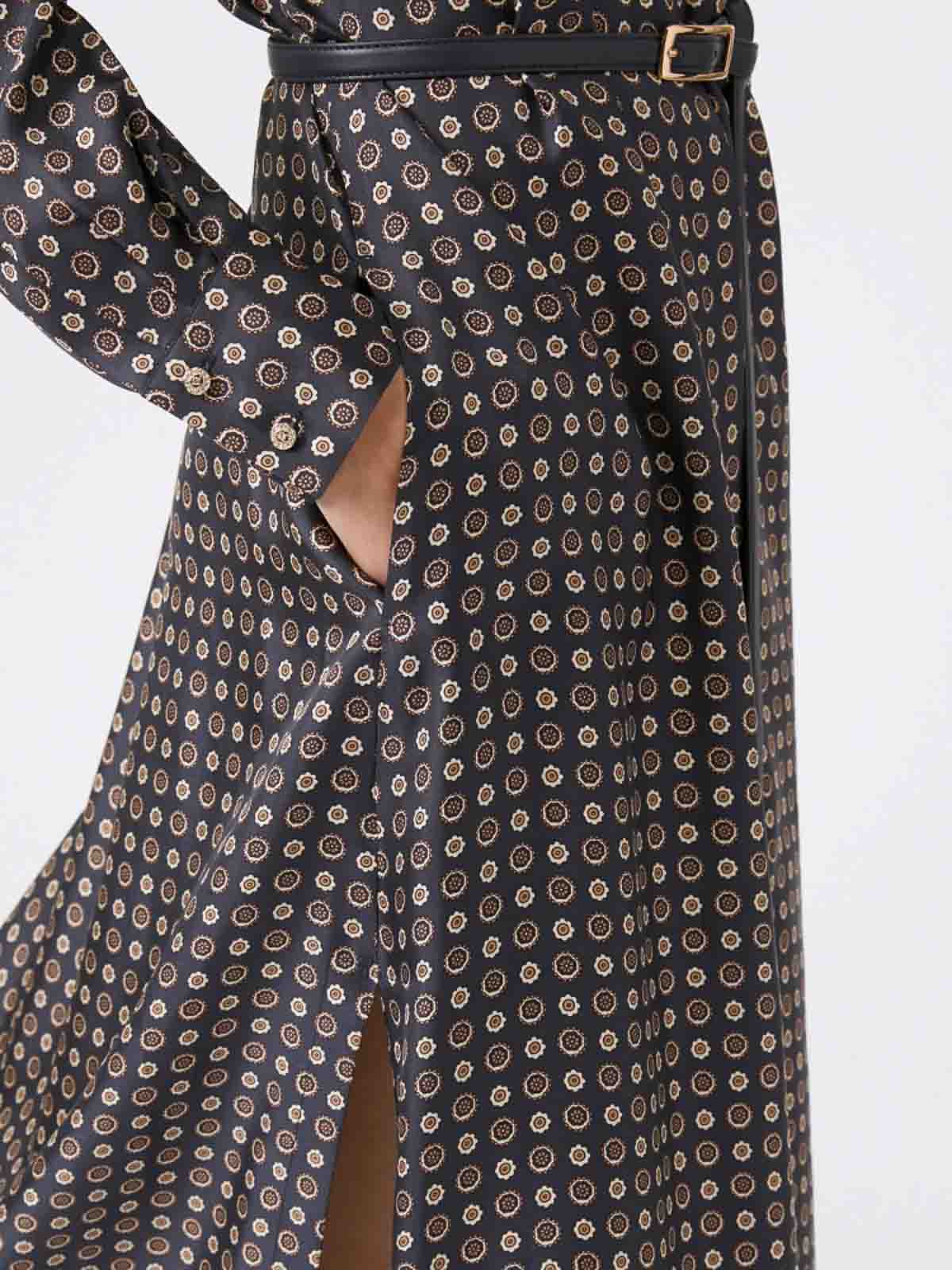 Mister Chemisier Dress In Printed Silk By 25262261016E15 (Max Mara Studio / ワンピース・ドレス・オールインワン ) | Max Mara Studio (マックスマーラ ステュディオ)(4)