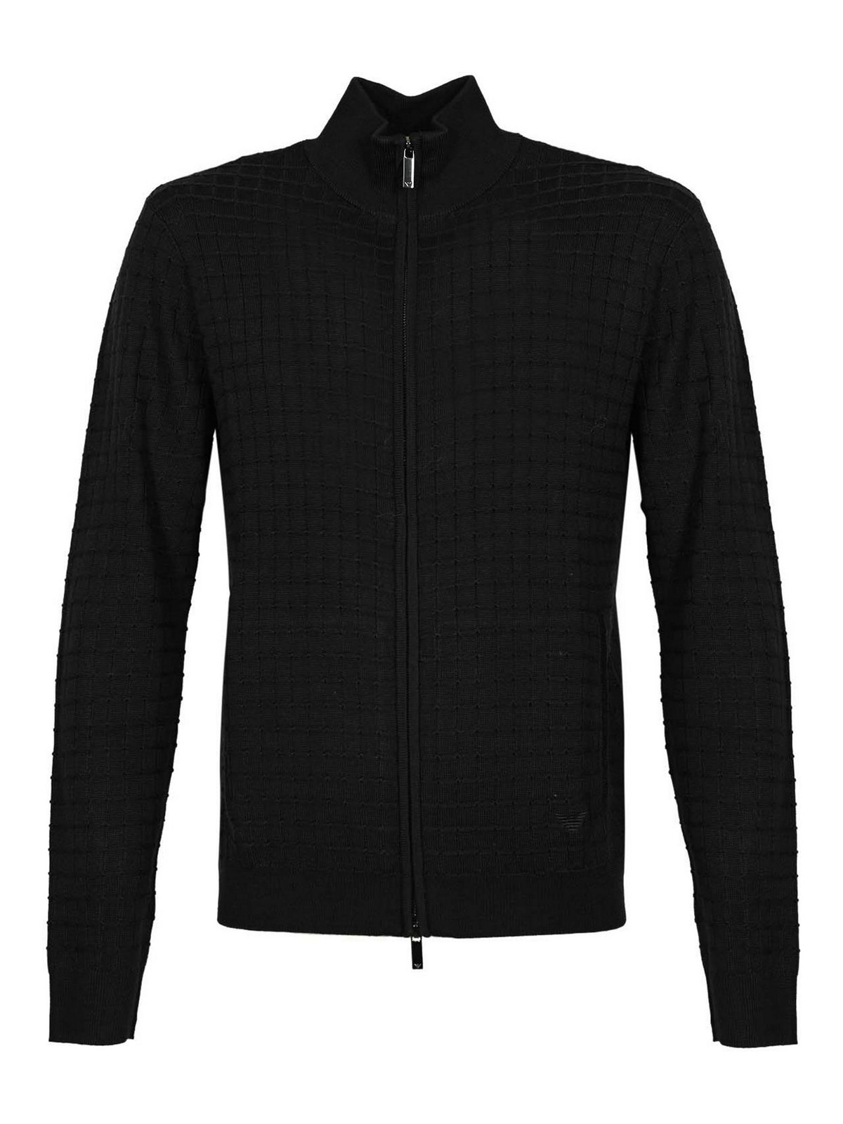 Wool And Lyocell Blend Cardigan With Zip EM003503AF14113UB109 (GIORGIO ARMANI / ニット・セーター・カーディガン ) | GIORGIO ARMANI (ジョルジオ アルマーニ)