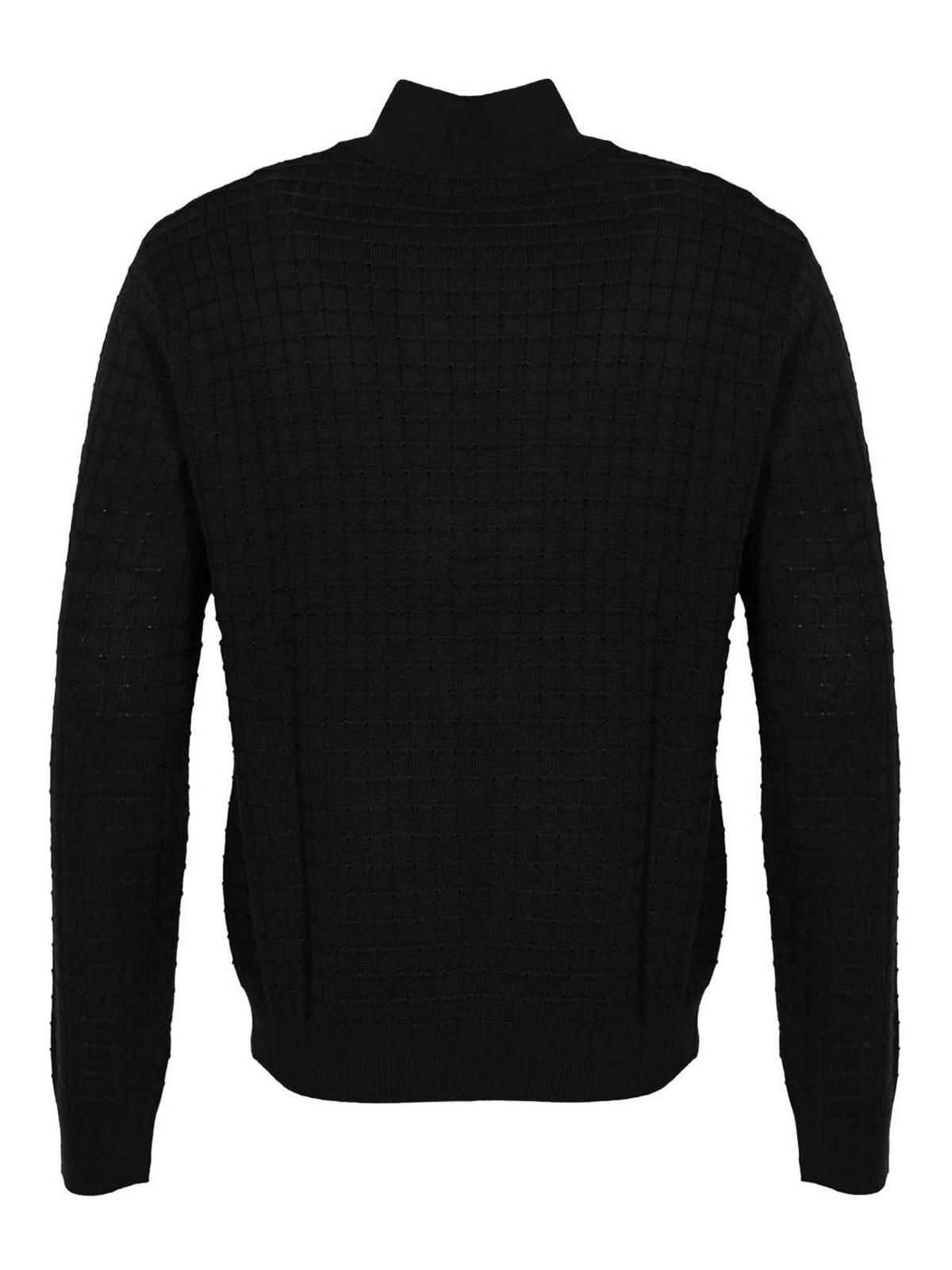 Wool And Lyocell Blend Cardigan With Zip EM003503AF14113UB109 (GIORGIO ARMANI / ニット・セーター・カーディガン ) | GIORGIO ARMANI (ジョルジオ アルマーニ)(1)