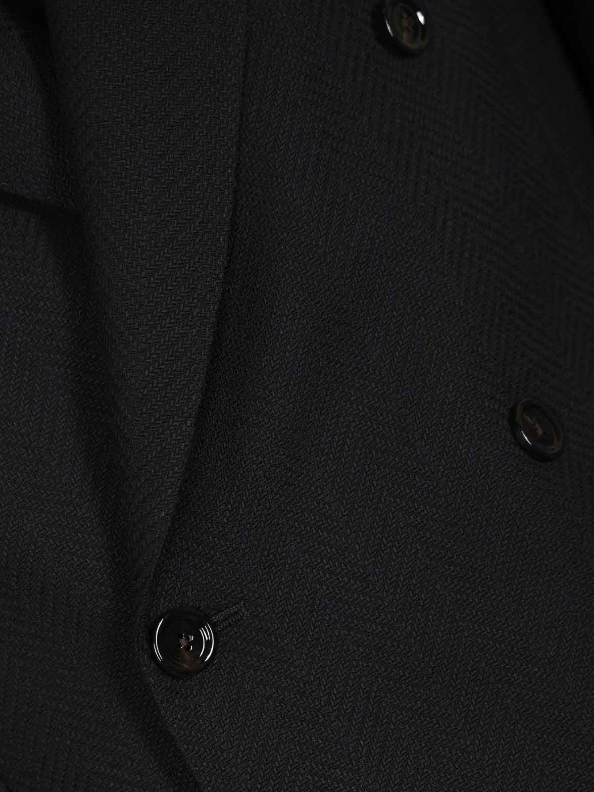 Roma Double-Breasted Jacket In Virgin Wool CN6203E20CN65502860 (LARDINI / ブレザー・ジャケット ) | LARDINI (ラルディーニ)(2)
