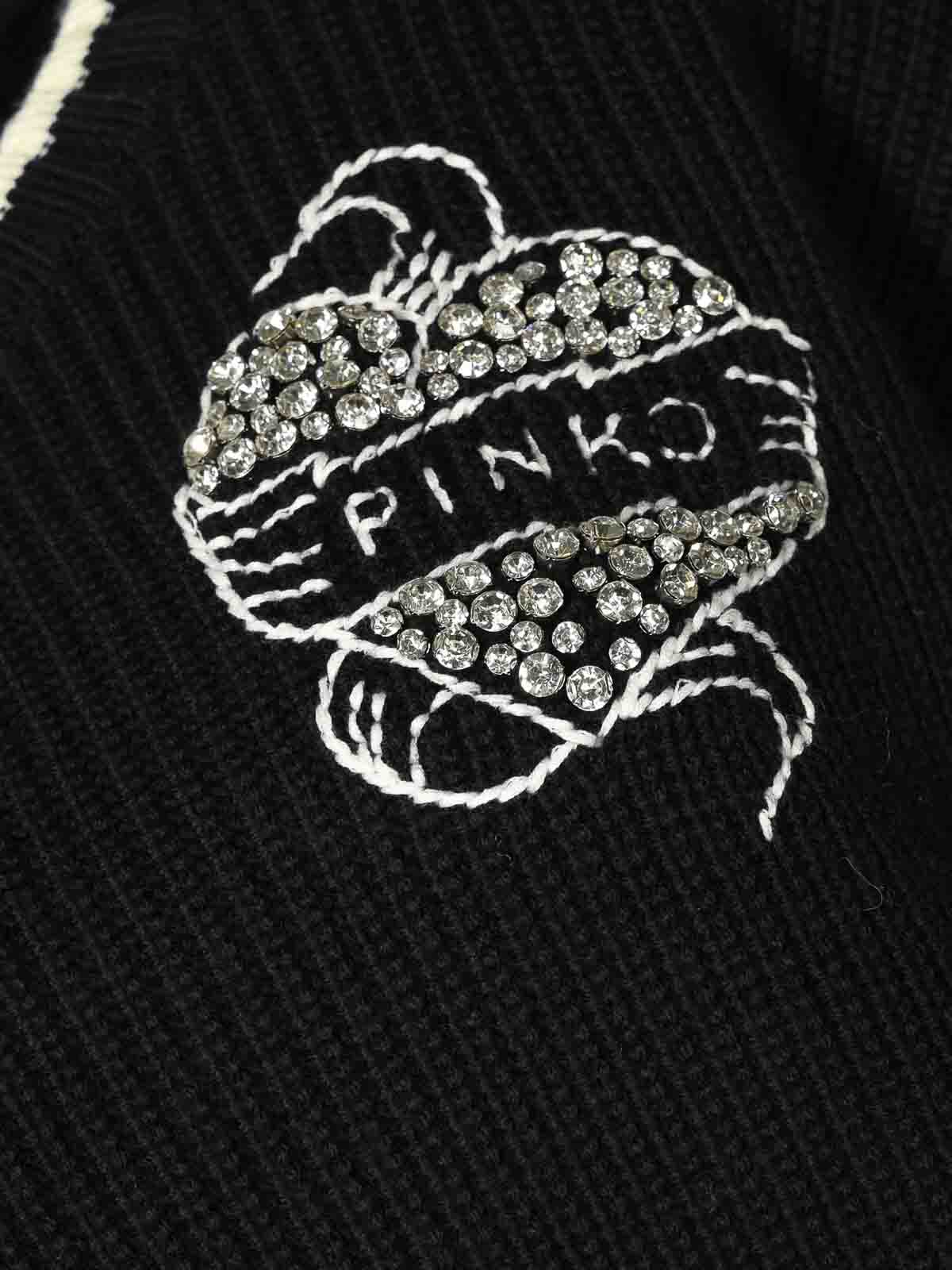 Alicudi Sweater With Jewel Embroidery 105397A2PKEZ1 (PINKO / ニット・セーター・カーディガン ) | PINKO (ピンコ)(2)