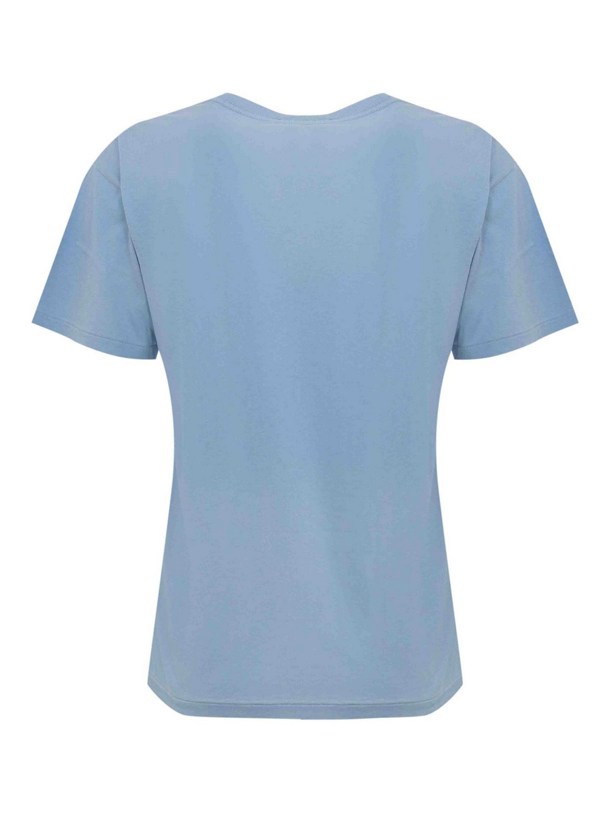 Blue Cotton T-Shirt With Polo Bear Print 211971730001 (Polo Ralph Lauren / Tシャツ・カットソー ) | Polo Ralph Lauren (ポロ ラルフ ローレン)(1)