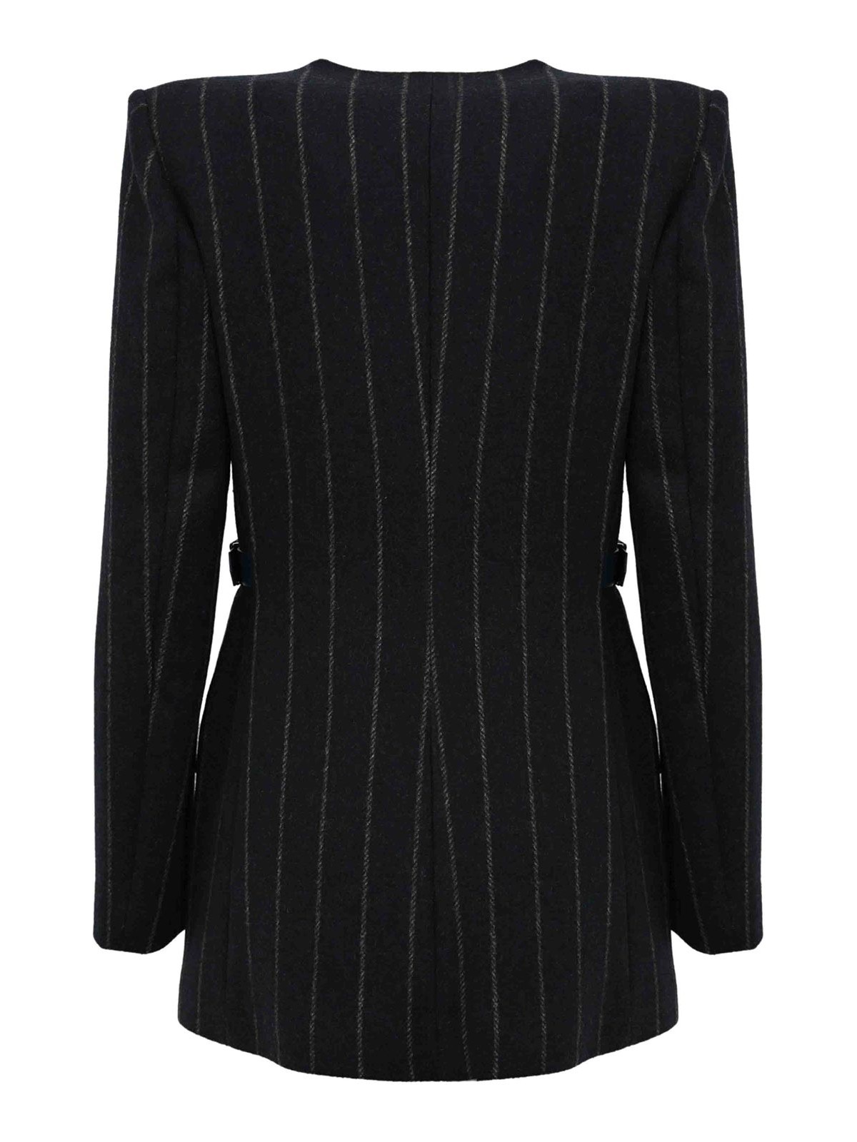 Pinstriped Wool Cloth Coat CP00856E2EA8 (Elisabetta Franchi / ブレザー・ジャケット ) | Elisabetta Franchi (エリザベッタ フランキ)(1)