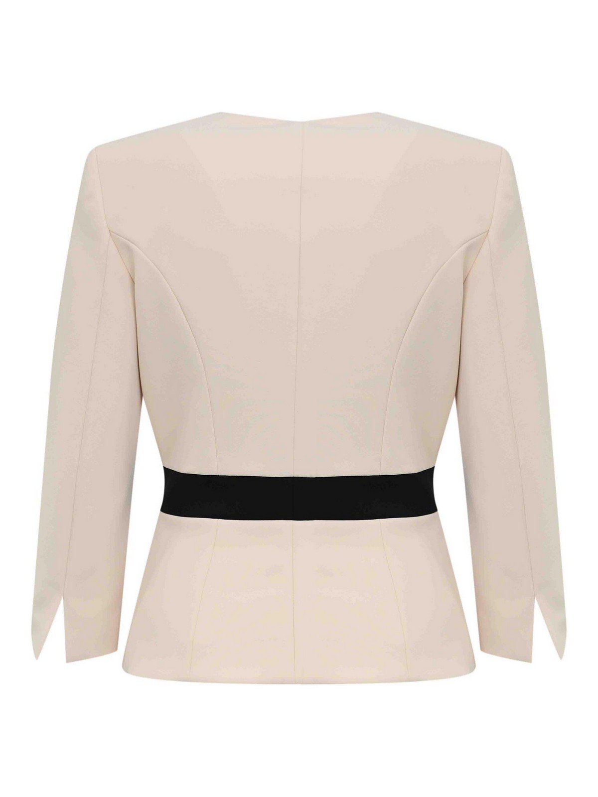 Color-Block Double Crepe Jacket GIT0156E2EF1 (Elisabetta Franchi / ブレザー・ジャケット ) | Elisabetta Franchi (エリザベッタ フランキ)(1)