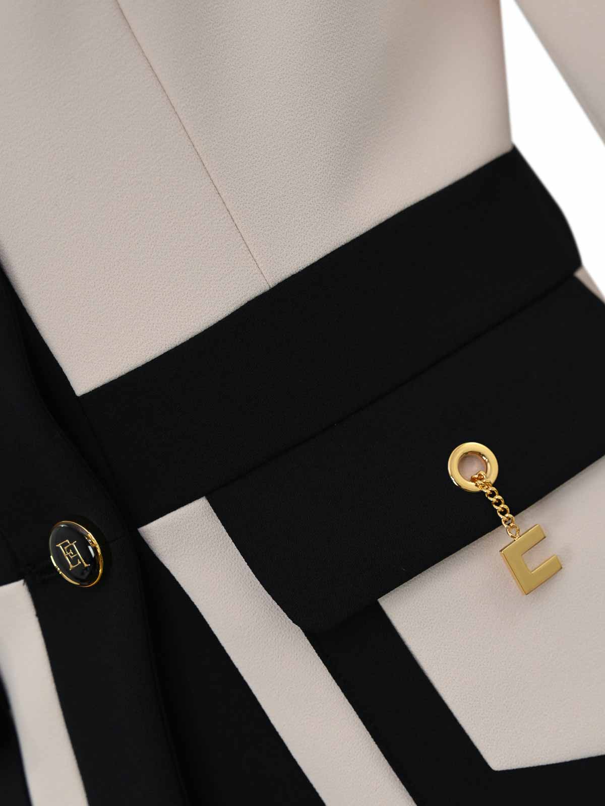 Color-Block Double Crepe Jacket GIT0156E2EF1 (Elisabetta Franchi / ブレザー・ジャケット ) | Elisabetta Franchi (エリザベッタ フランキ)(2)