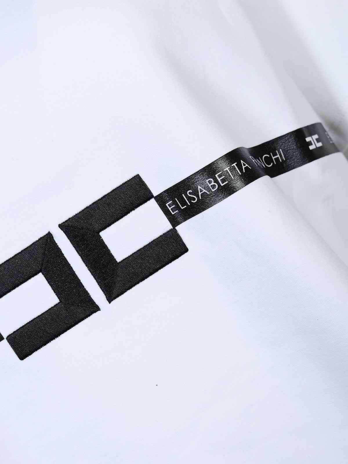 Heavy Jersey T-Shirt With Logo MA02256E2270 (Elisabetta Franchi / Tシャツ・カットソー ) | Elisabetta Franchi (エリザベッタ フランキ)(2)