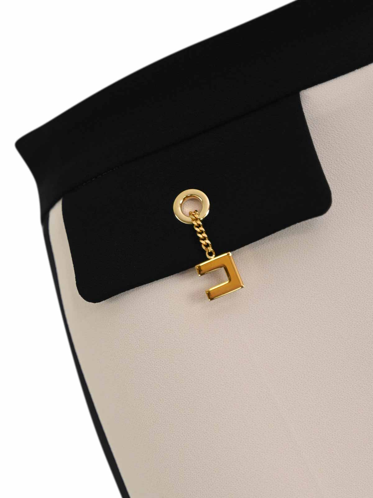 Two-Tone Double Crepe Trousers PAT0156E2EF1 (Elisabetta Franchi / パンツ ) | Elisabetta Franchi (エリザベッタ フランキ)(2)