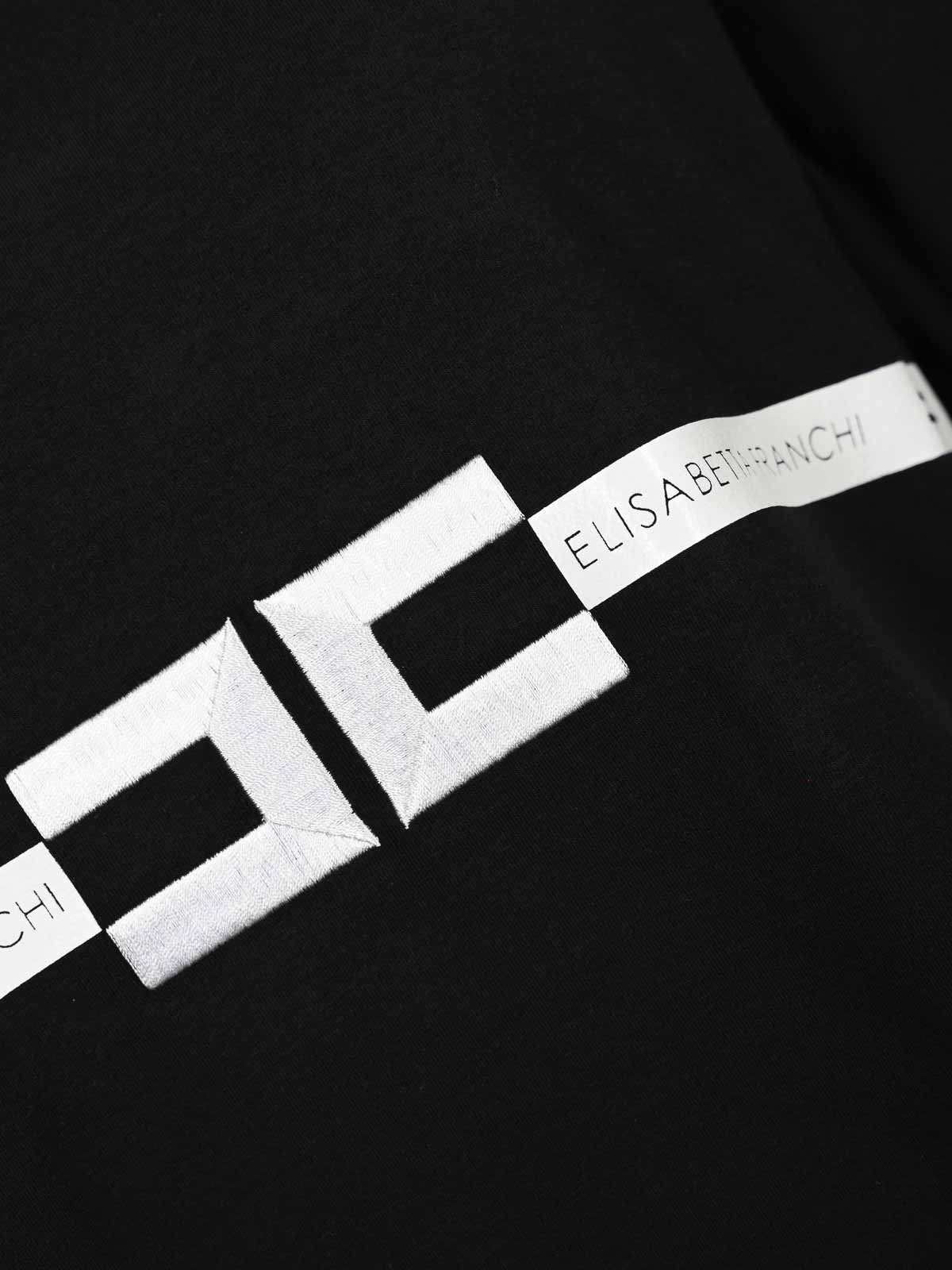 Heavy Jersey T-Shirt With Logo MA02256E2110 (Elisabetta Franchi / Tシャツ・カットソー ) | Elisabetta Franchi (エリザベッタ フランキ)(2)