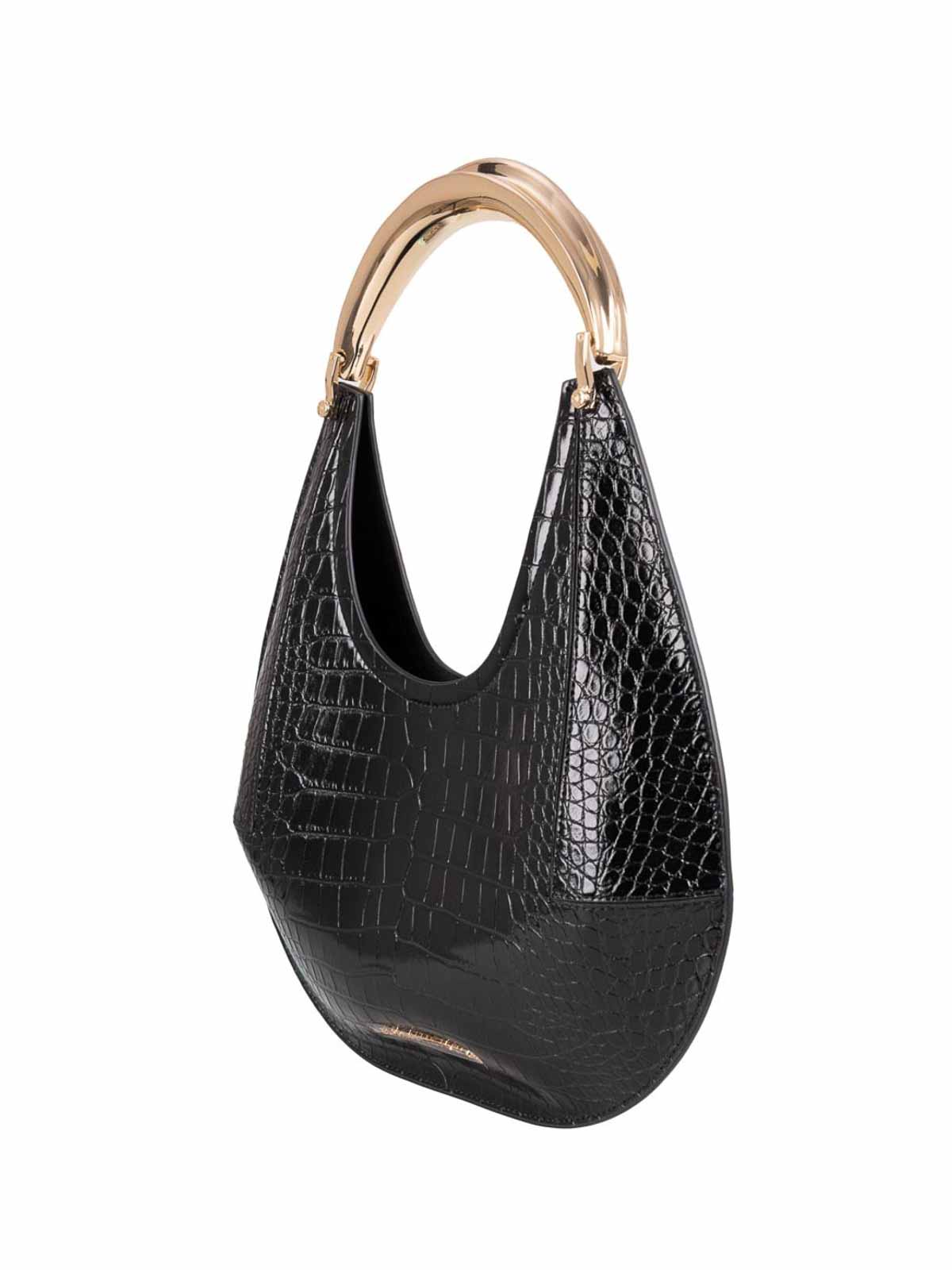 Medium Hobo Bag Croco Print Leather Effect BS28A58E2110 (Elisabetta Franchi / ハンドバッグ・ショルダーバッグ ) | Elisabetta Franchi (エリザベッタ フランキ)(1)