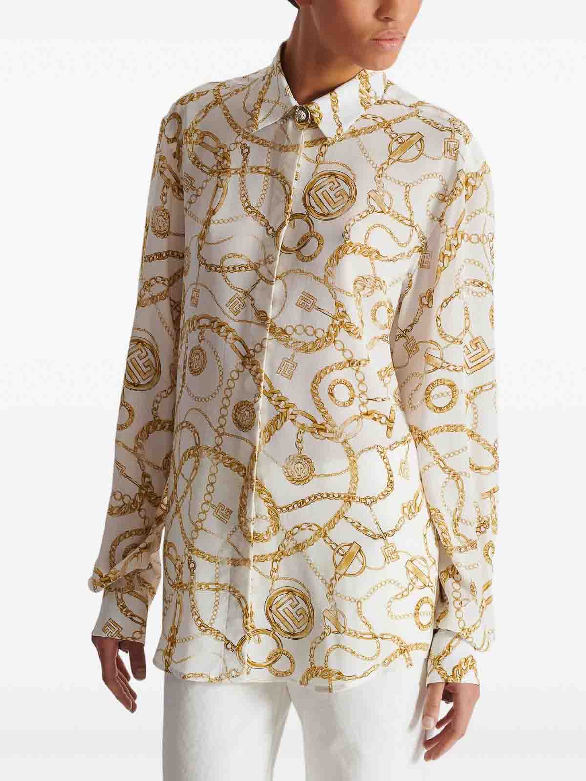 Ls Shirt FF1HS435SF00GAD (Balmain / シャツ・ブラウス ) | Balmain (バルマン)(4)