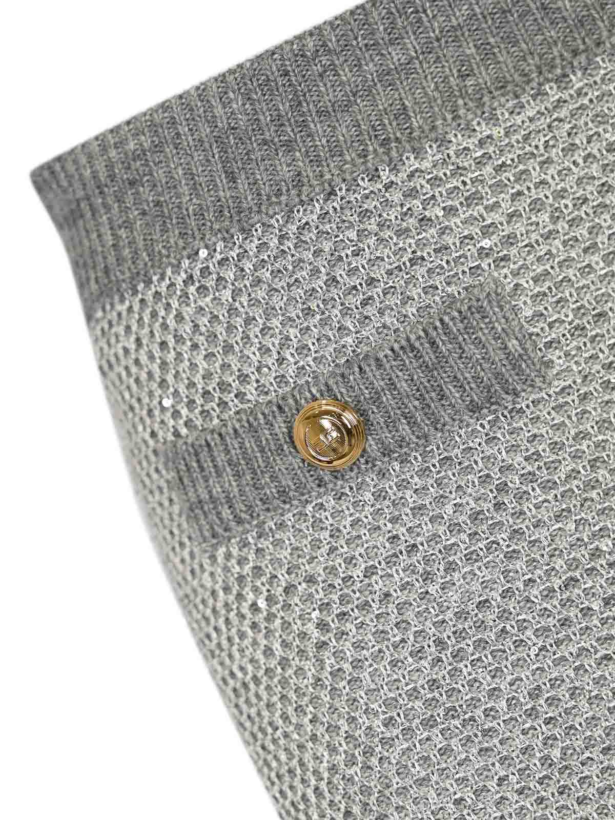 Short Knitted Skirt With Sequins GK23T57E2431 (Elisabetta Franchi / スカート ) | Elisabetta Franchi (エリザベッタ フランキ)(2)