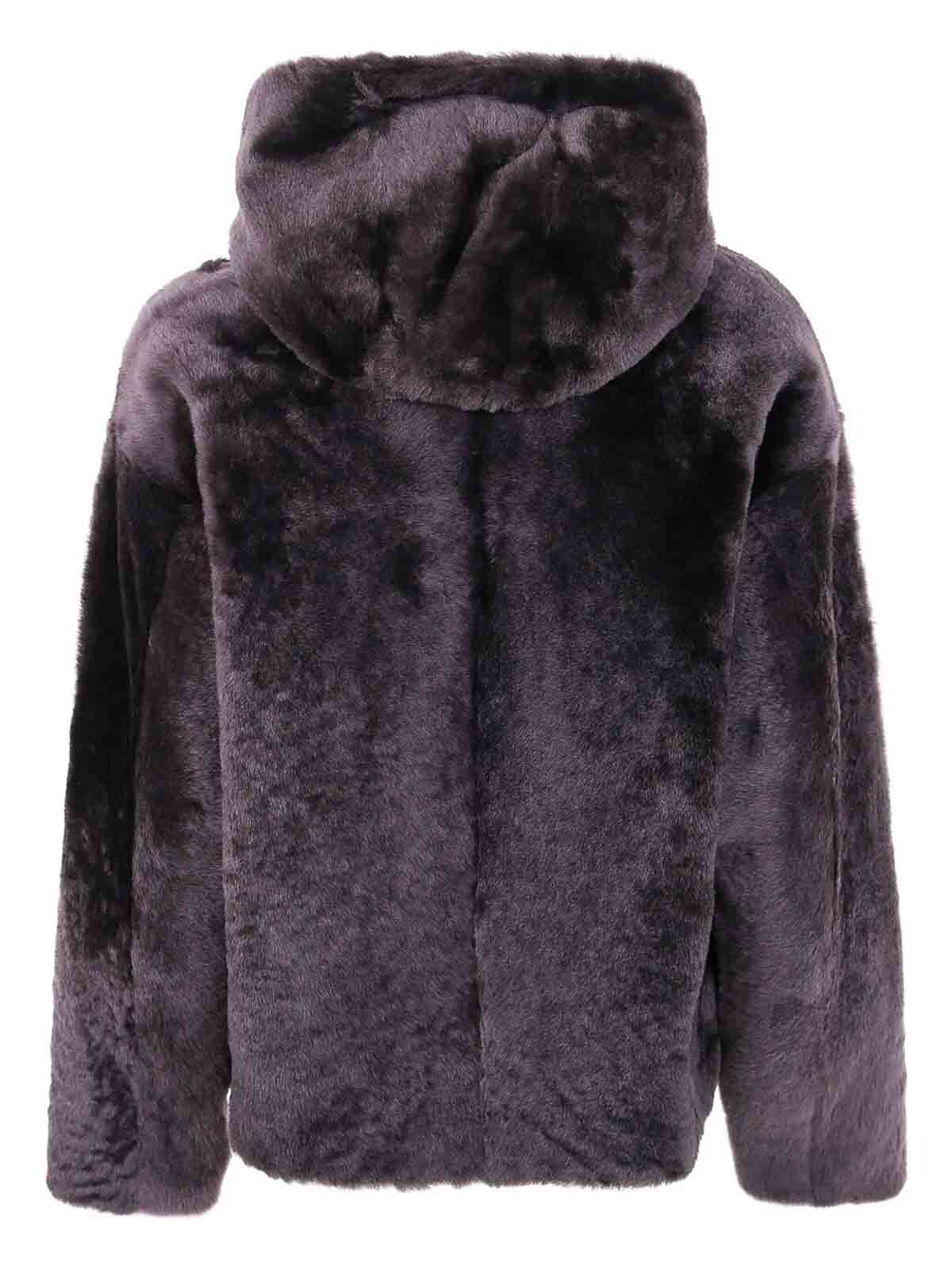 Jacket Lacon Lamb 25WYV61461MERLA9125 (YVES SALOMON / レザー&ファージャケット・コート ) | YVES SALOMON (イヴ サロモン)(1)