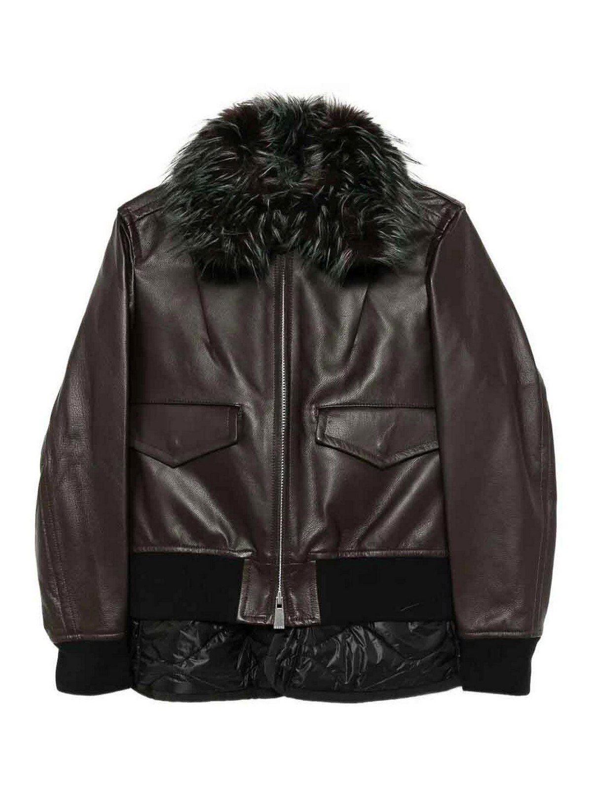 Leather Blouson 2508238BROWN (sacai / レザー&ファージャケット・コート ) | sacai (サカイ)