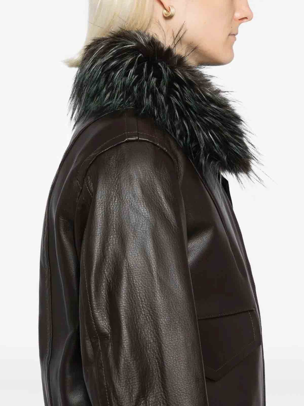 Leather Blouson 2508238BROWN (sacai / レザー&ファージャケット・コート ) | sacai (サカイ)(3)