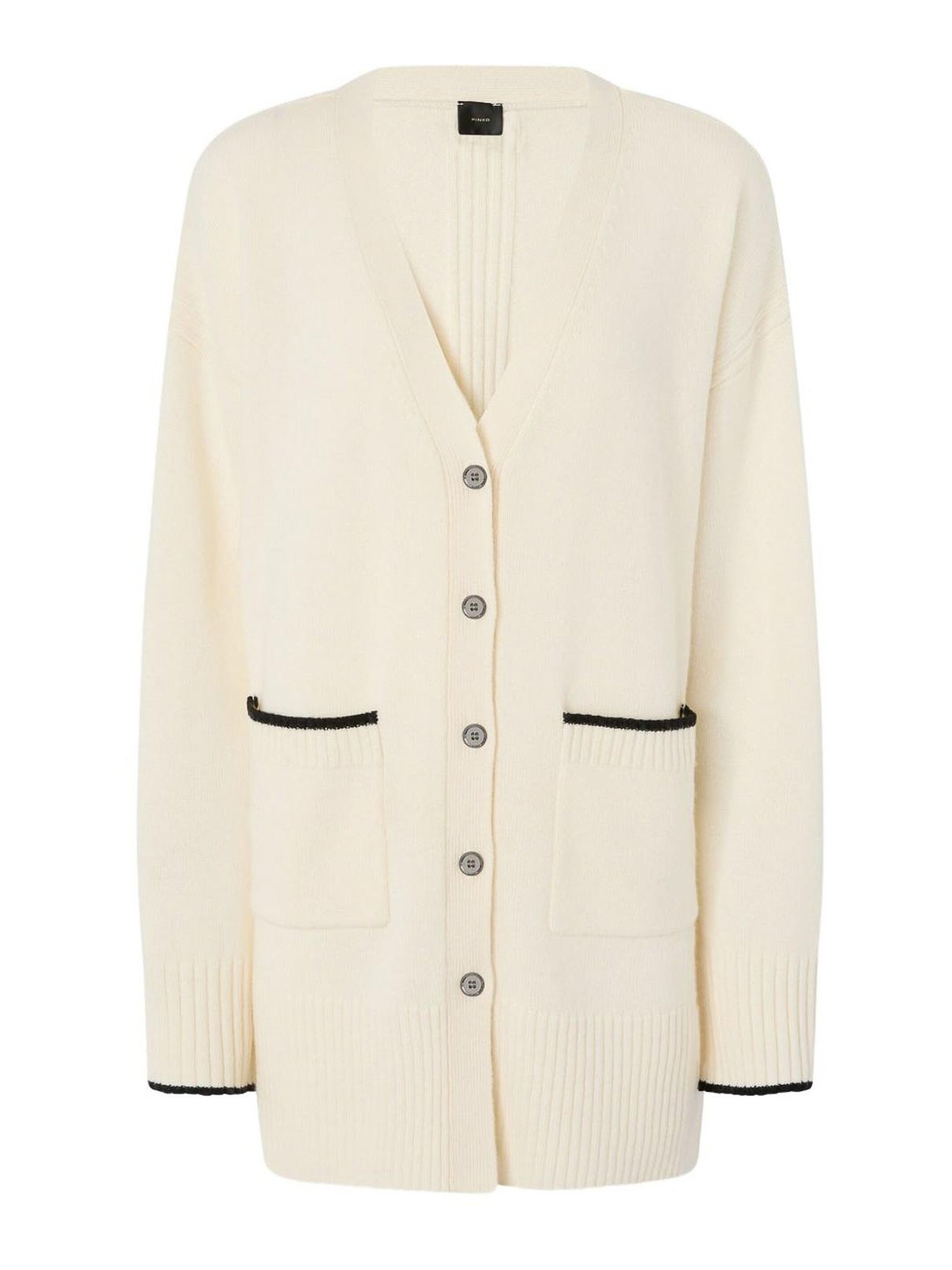 Long Cardigan With V-Neck 105451A2Q9Z13 (PINKO / ニット・セーター・カーディガン ) | PINKO (ピンコ)