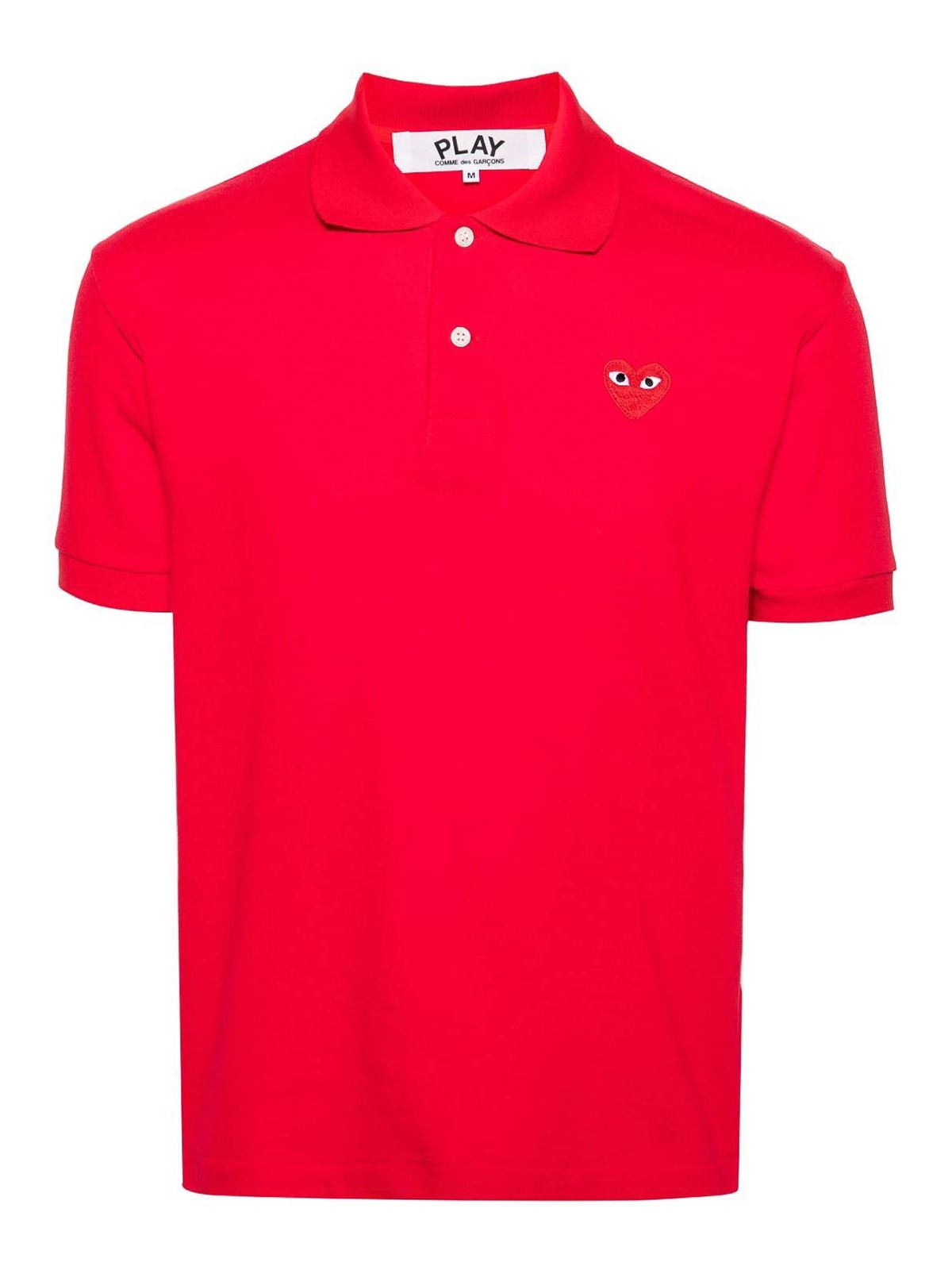 Logo Heart Polo T-Shirt AXT006051RED (PLAY Comme Des Garçons / ポロシャツ ) | PLAY Comme Des Garçons (プレイ コムデギャルソン)