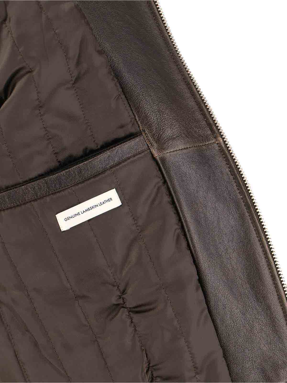 Lambskin Jacket UDJU5C102W2BRUSHEDBROWN (Dunst / レザー&ファージャケット・コート ) | Dunst (ダンスト)(4)