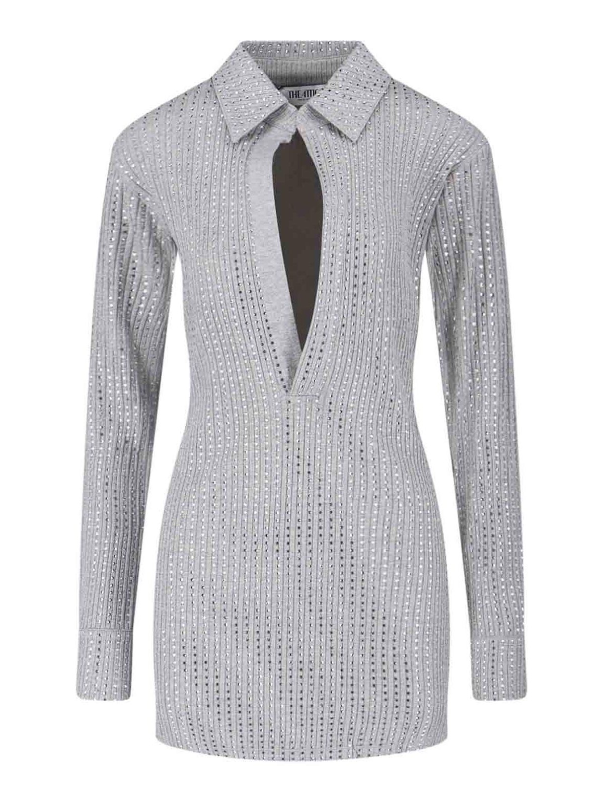 Mini Dress With Rhinestones 251WCA00456JJJ051TR183 (THE ATTICO / ワンピース・ドレス・オールインワン ) | THE ATTICO (ジ・アティコ)