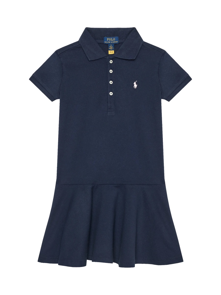 POLO SHIRT DRESS WITH LOGO 312624740K001FRENCHNAVY (Polo Ralph Lauren / ワンピース・ドレス・オールインワン ) | Polo Ralph Lauren (ポロ ラルフ ローレン)