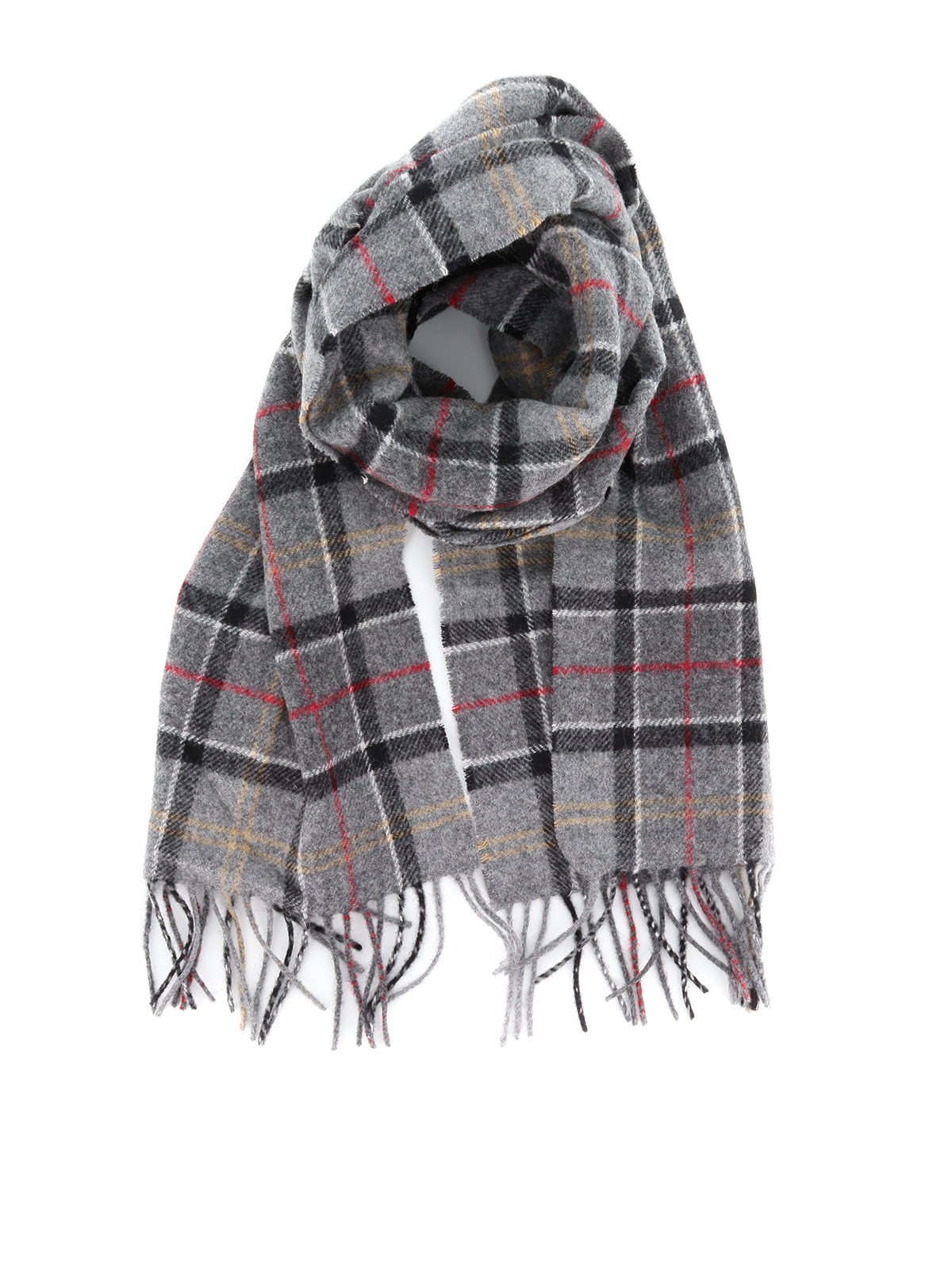 Grey Tartan wool scarf USC0001TN71 (Barbour / スカーフ・マフラー ) | Barbour (バブアー)