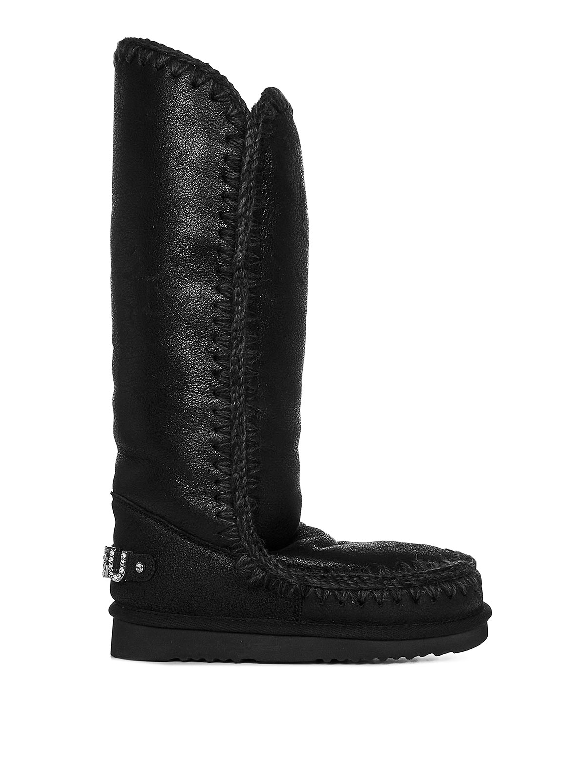 Leather slip-on boots MUFW101052BCBKG (mou / ブーツ ) | mou (ムー)