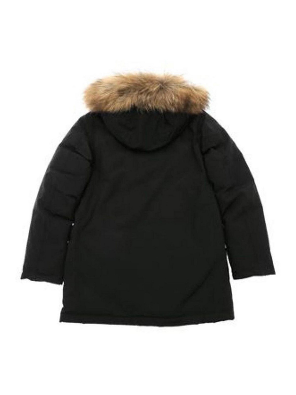 Padded parka with fur-trimmed hood WKCPS2123UT0641BLKNERO (WOOLRICH / コート ) | WOOLRICH (ウールリッチ)(1)