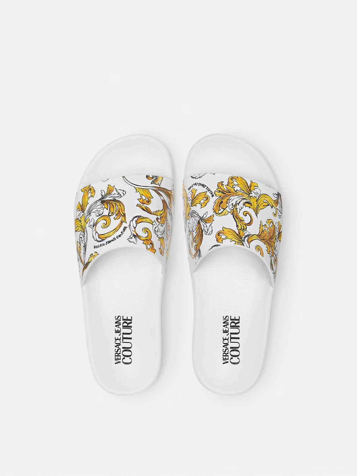Slide Sandal With Logo 78YA3SQ4ZS365G03 (VERSACE JEANS COUTURE / サンダル ) | VERSACE JEANS COUTURE (ヴェルサーチェ ジーンズ クチュール)(1)