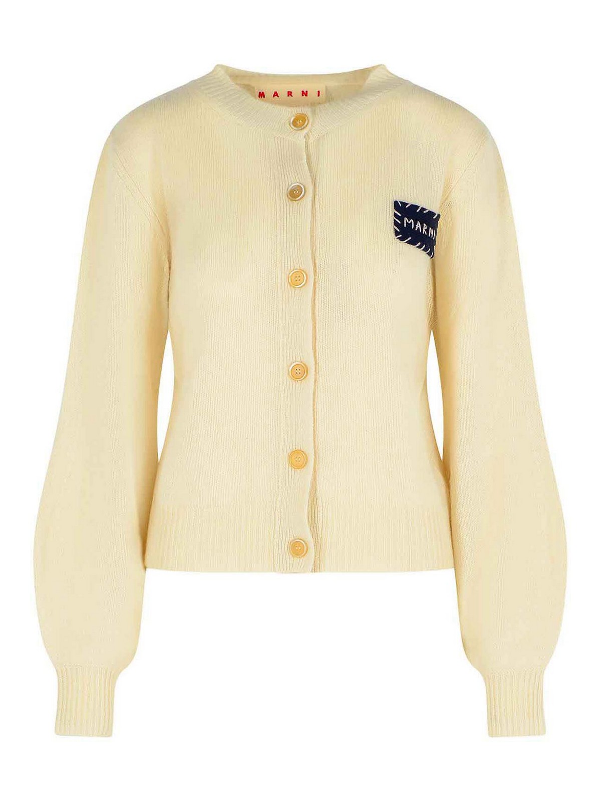 Ivory Cashmere Cardigan CDMD0353A0UFX32500W10 (Marni / ニット・セーター・カーディガン ) | Marni (マルニ)
