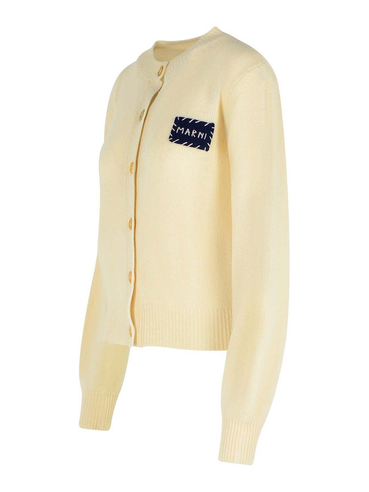 Ivory Cashmere Cardigan CDMD0353A0UFX32500W10 (Marni / ニット・セーター・カーディガン ) | Marni (マルニ)(2)