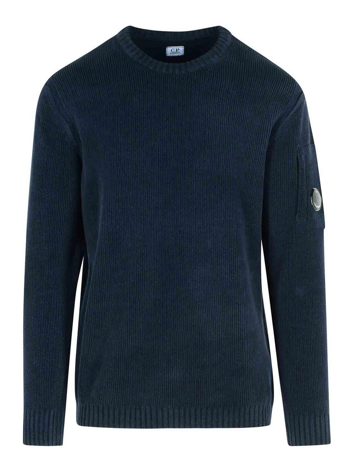Navy Cotton Sweater 19CMKN017A005558G888 (C.P. Company / ニット・セーター・カーディガン ) | C.P. Company (シーピーカンパニー)