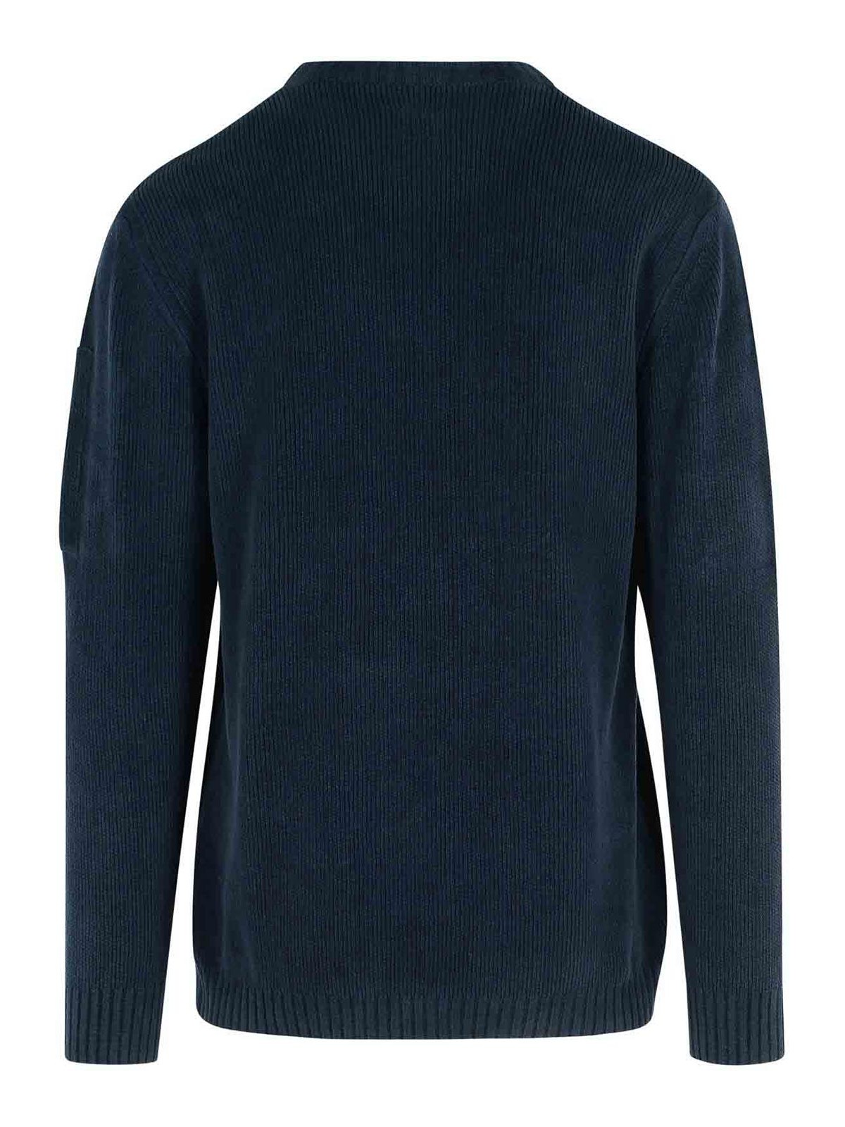 Navy Cotton Sweater 19CMKN017A005558G888 (C.P. Company / ニット・セーター・カーディガン ) | C.P. Company (シーピーカンパニー)(1)