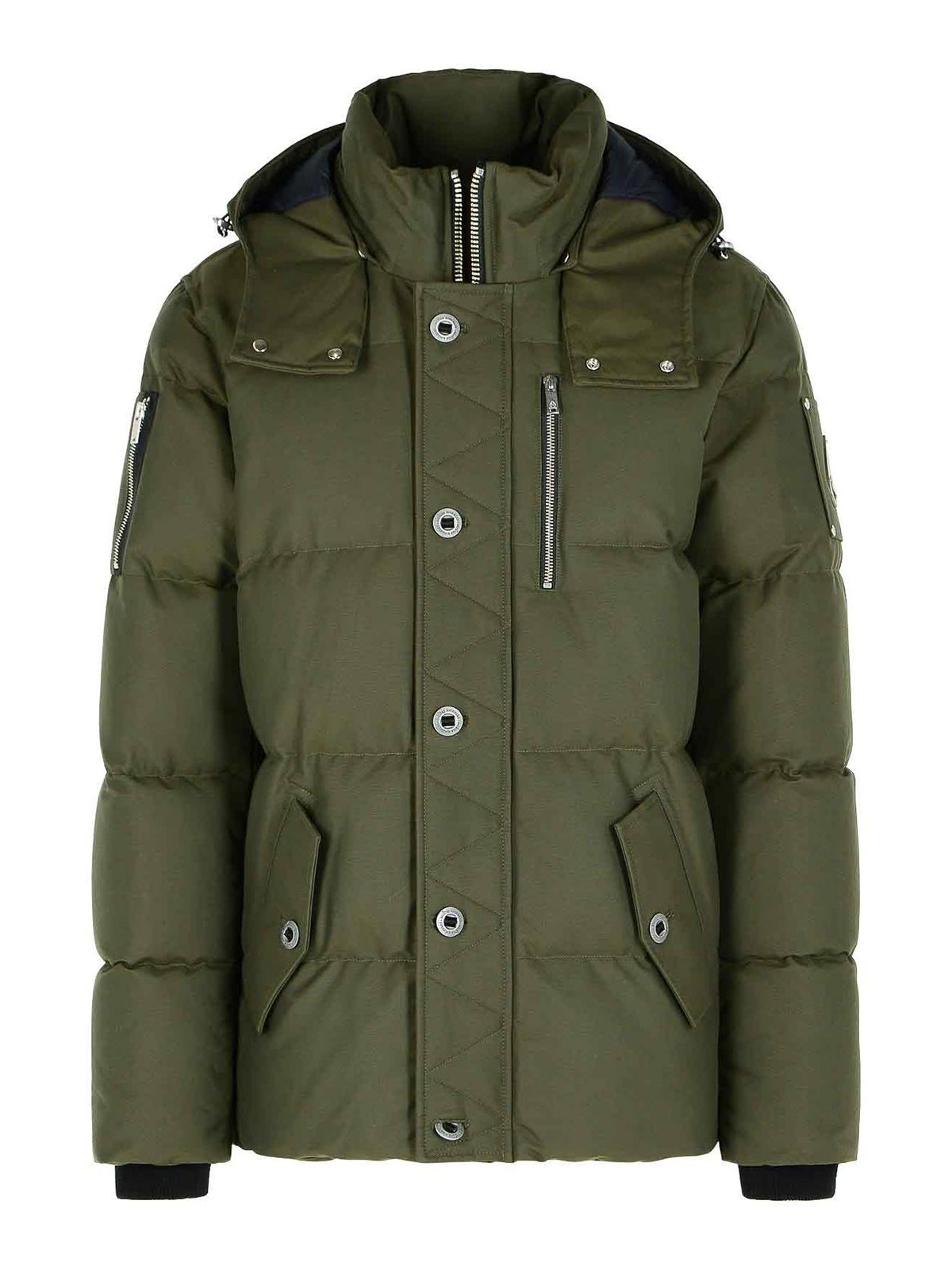 Green Cotton And Nylon Jacket M35MJ128S1746 (MOOSE KNUCKLES / ダウンジャケット・コート ) | MOOSE KNUCKLES (ムースナックルズ)