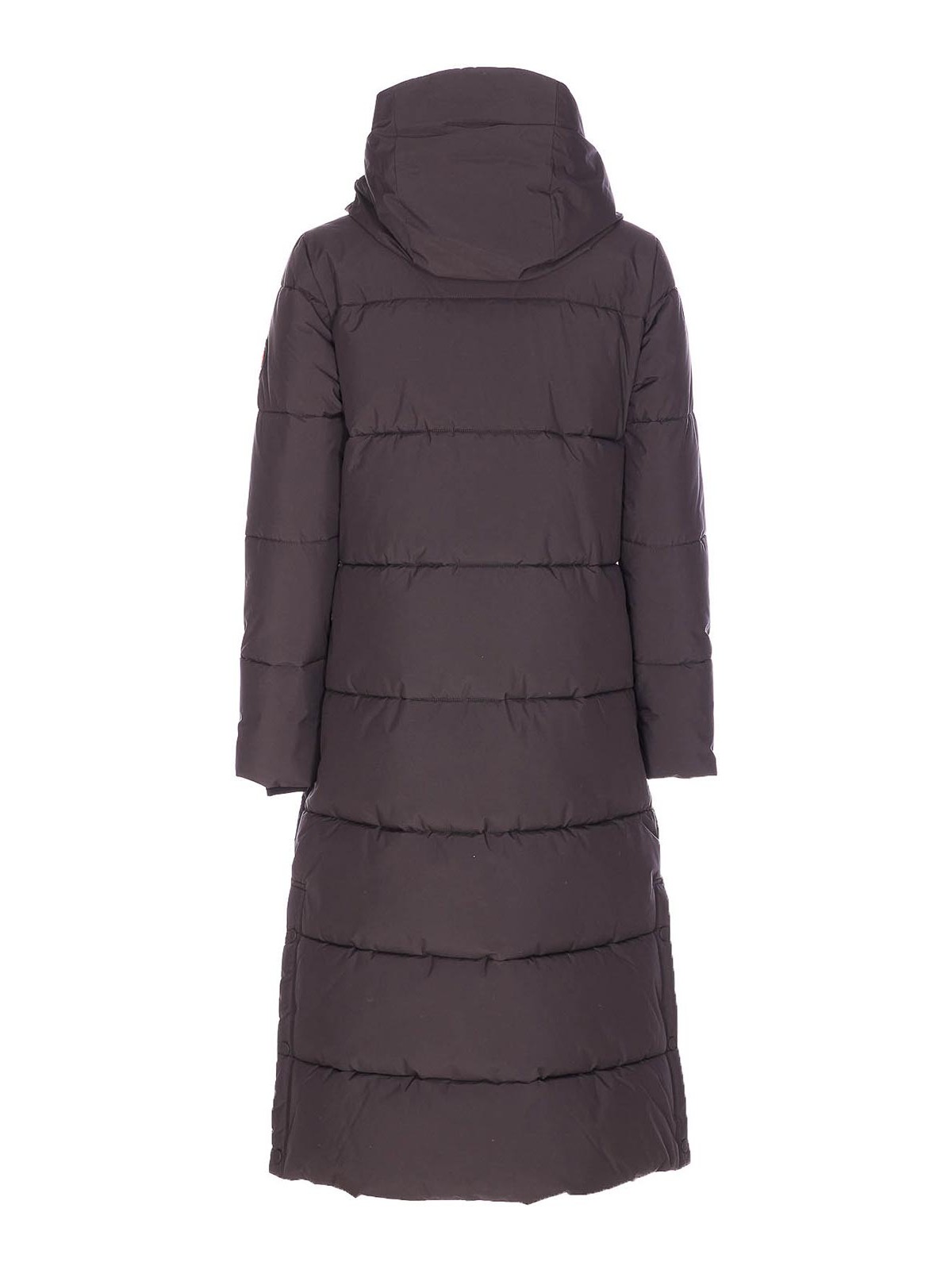 Brown Black Long Down Jacket P41474WLEAF2140009 (SAVE THE DUCK / ダウンジャケット・コート ) | SAVE THE DUCK (セイブ ザ ダック)(1)