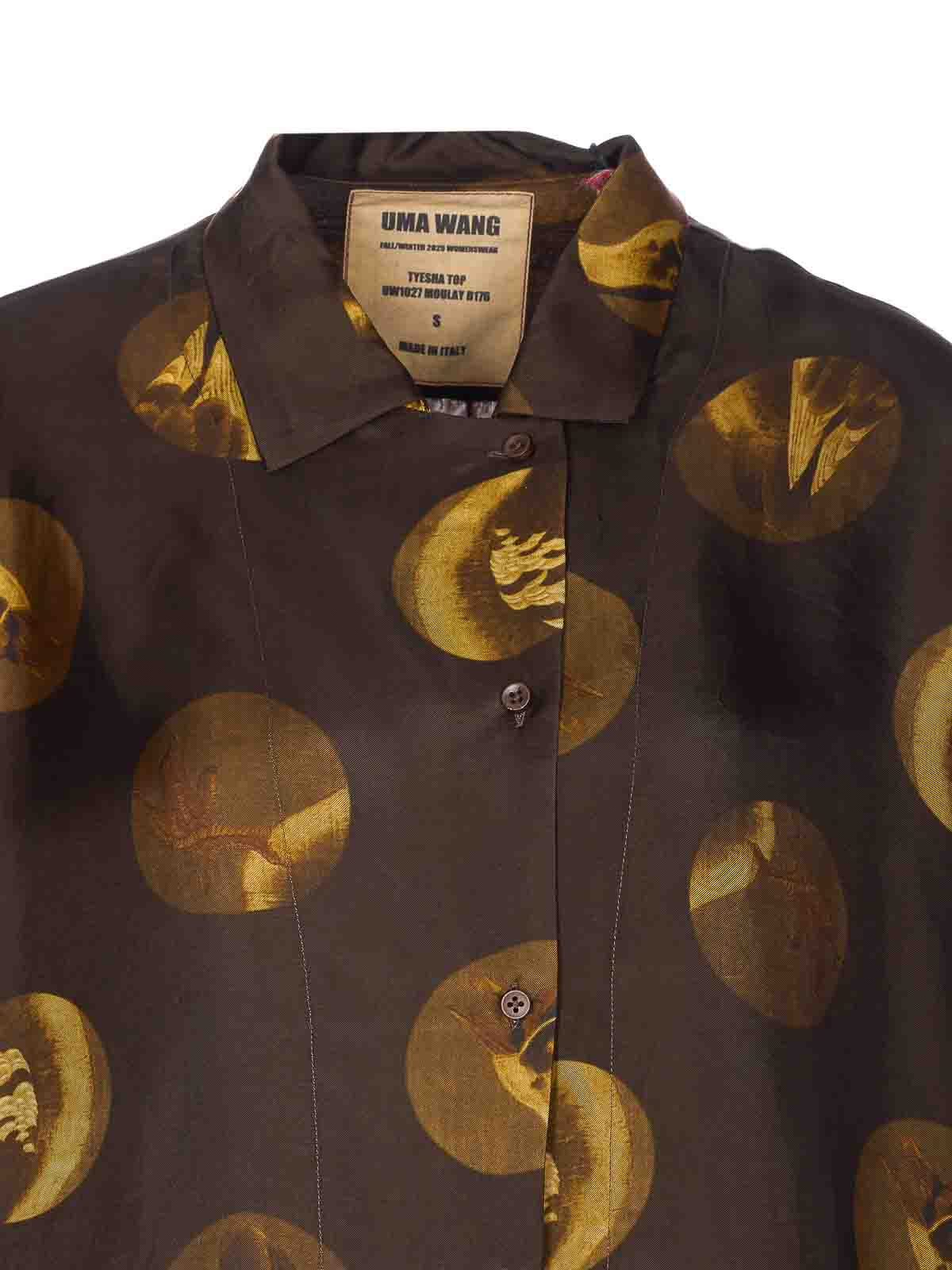 Brown Moulay D176 Top UW1027UW062 (UMA WANG / シャツ・ブラウス ) | UMA WANG (ユマ ワン)(3)