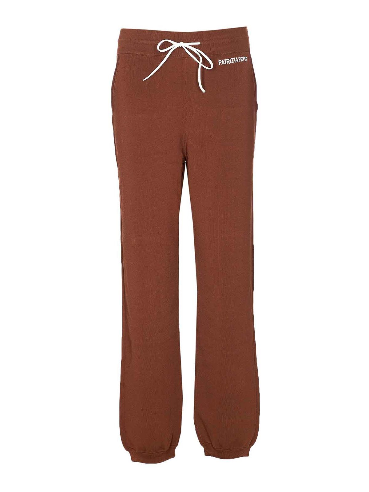Brown And White Logo Jogger Pants 8P0736K266B834 (PATRIZIA PEPE / パンツ ) | PATRIZIA PEPE (パトリツィア ペペ)