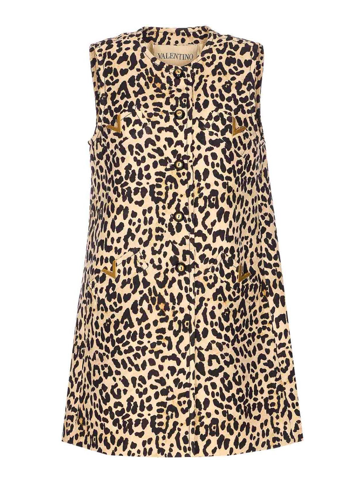 Crepe Couture Animalier Print Dress CF7T09F9AN2 (Valentino Garavani / ワンピース・ドレス・オールインワン ) | Valentino Garavani (ヴァレンティノ)