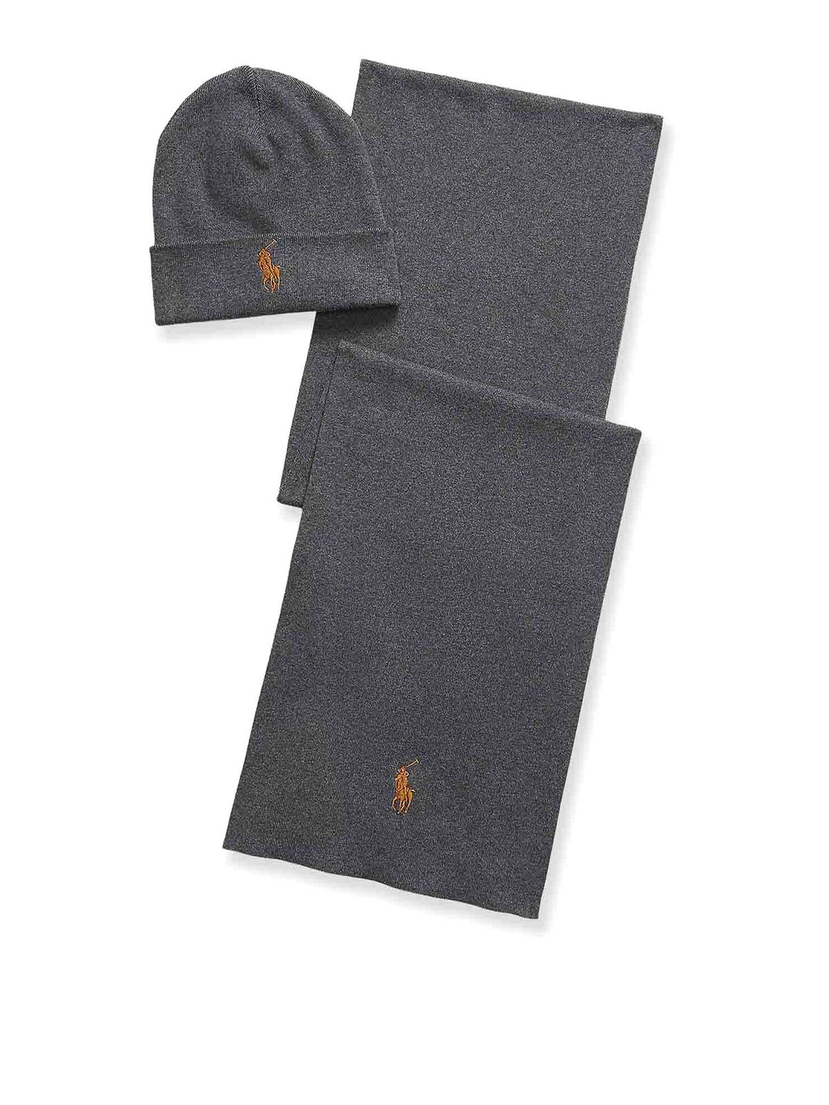 Hat set and cotton scarf 710953262004 (Polo Ralph Lauren / 帽子 ) | Polo Ralph Lauren (ポロ ラルフ ローレン)