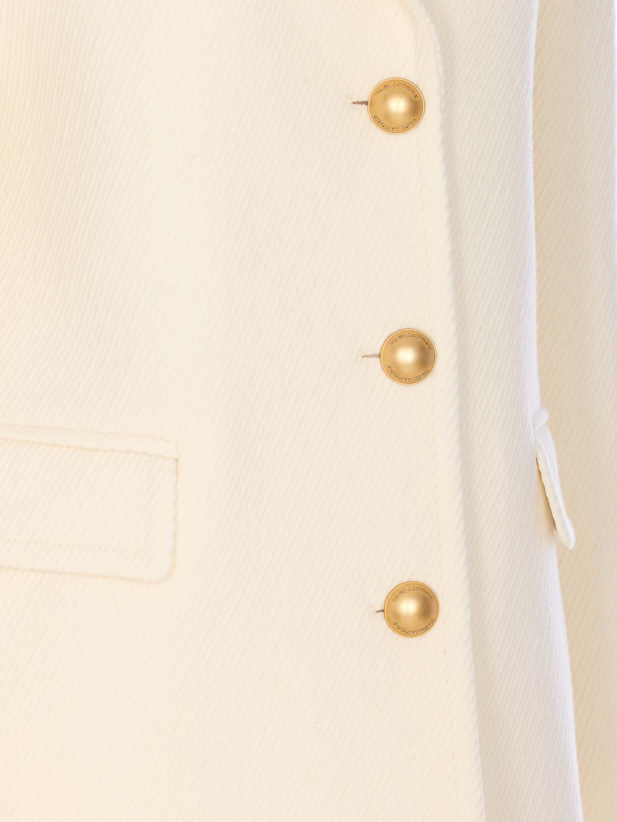 White Layla Coat With Frontal Buttons Closure LAYLA340281EX822 (TAGLIATORE / コート ) | TAGLIATORE (タリアトーレ)(2)