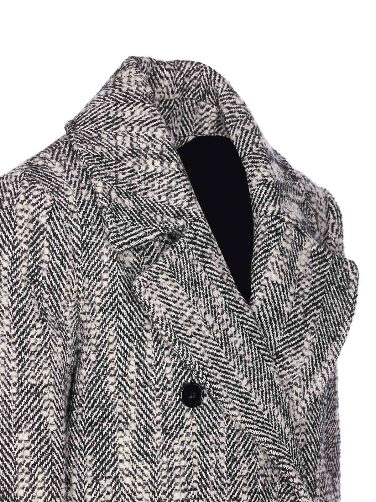 Chevron Double Breasted Coat 2O0213A669F2SQ (PATRIZIA PEPE / コート ) | PATRIZIA PEPE (パトリツィア ペペ)(2)