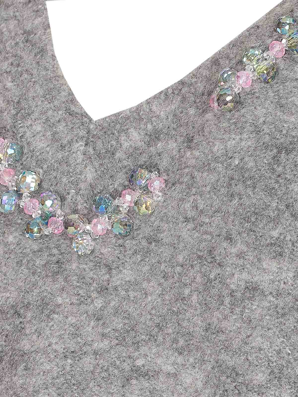 Wool Blend Sweater With Jewel Embroidery 105947A2YEII2 (PINKO / ニット・セーター・カーディガン ) | PINKO (ピンコ)(2)