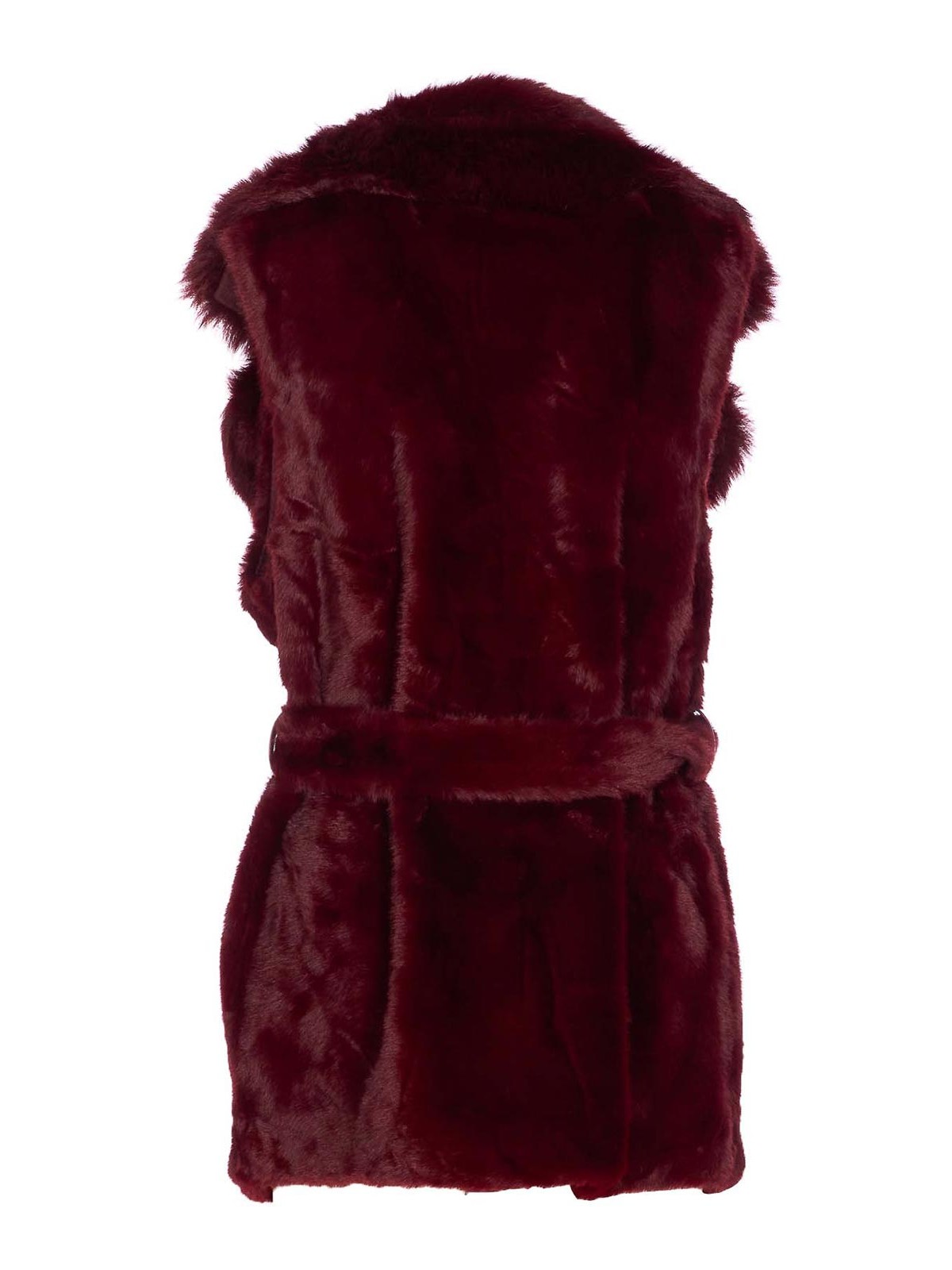 Bordeaux Penny Faux Fur Vest 73C19EX04RUBINO (V°73 / ベスト ) | V°73 (ヴィ セッタンタトレ)(1)