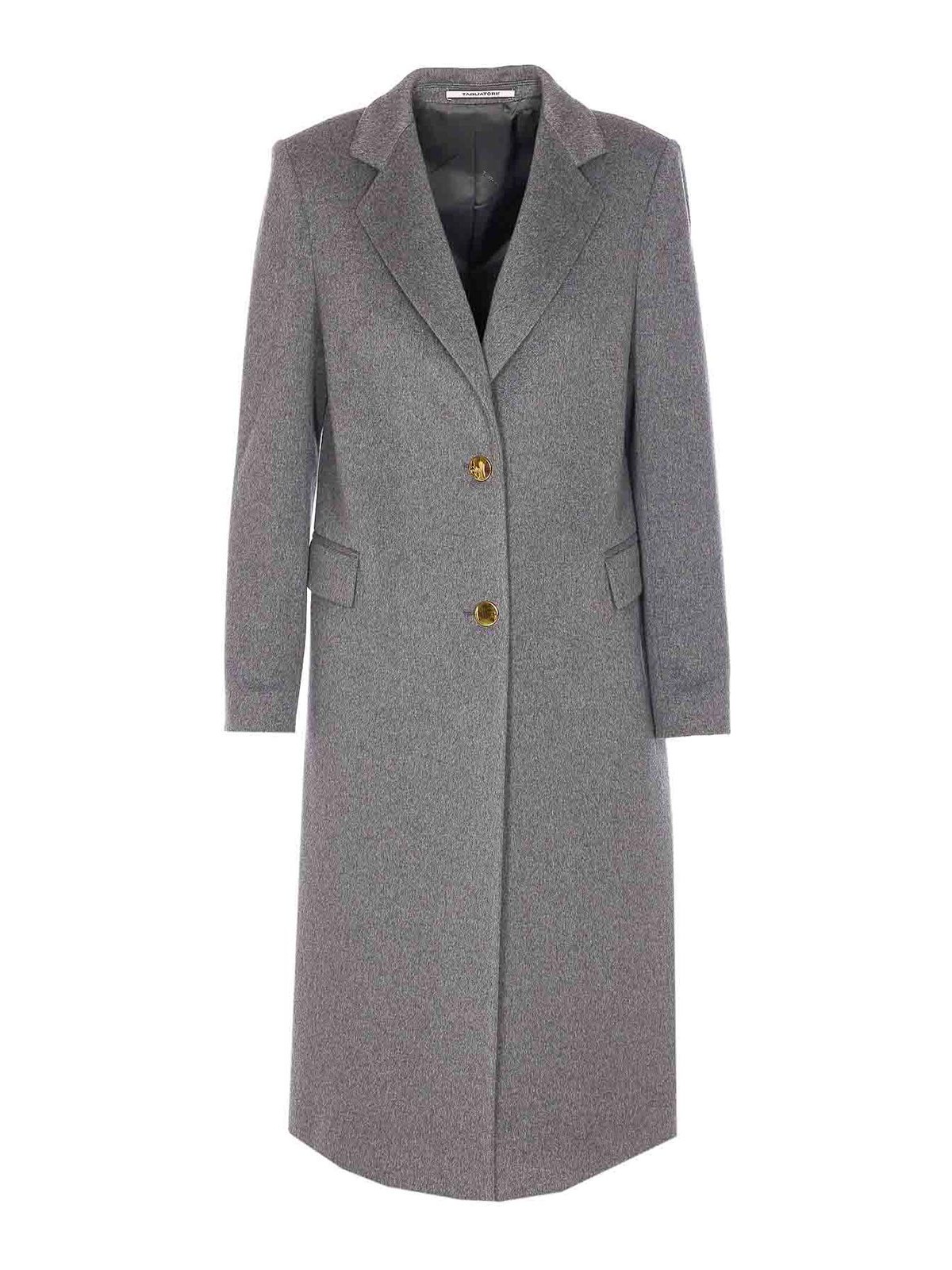Grey Amanda Coat With Frontal Buttons Closure AMANDA350002G5058 (TAGLIATORE / コート ) | TAGLIATORE (タリアトーレ)