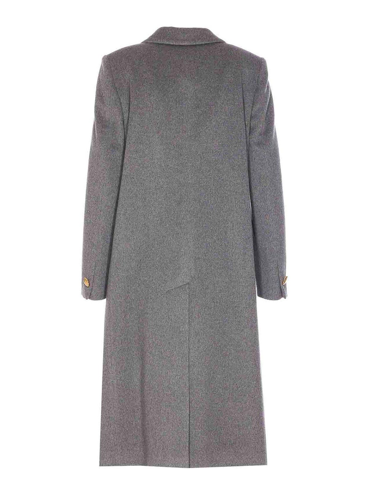 Grey Amanda Coat With Frontal Buttons Closure AMANDA350002G5058 (TAGLIATORE / コート ) | TAGLIATORE (タリアトーレ)(1)