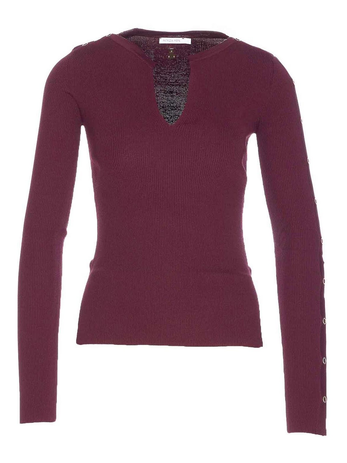 Bordeaux Long Sleeves Top 8K0328K280M536 (PATRIZIA PEPE / ニット・セーター・カーディガン ) | PATRIZIA PEPE (パトリツィア ペペ)