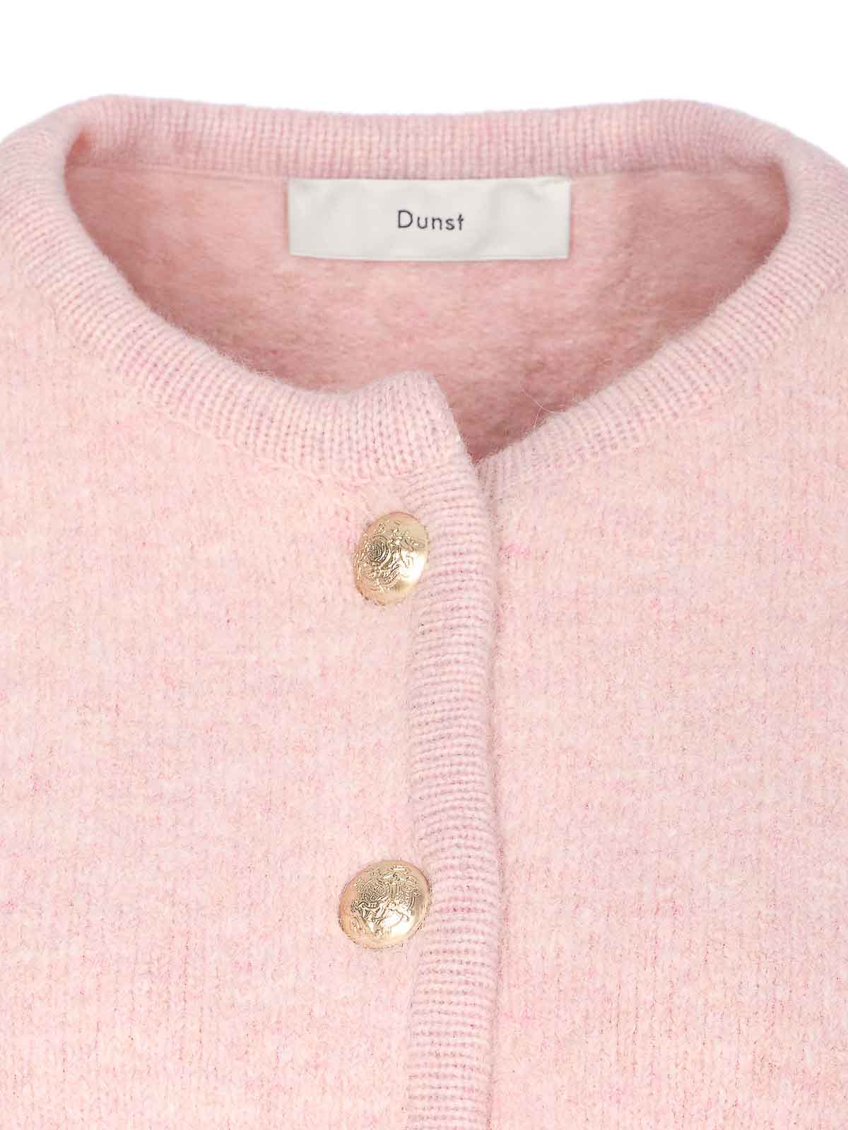 Soft Pink Collarless Knit Jacket UDJA5D221P1SOFTPINK (Dunst / ニット・セーター・カーディガン ) | Dunst (ダンスト)(3)