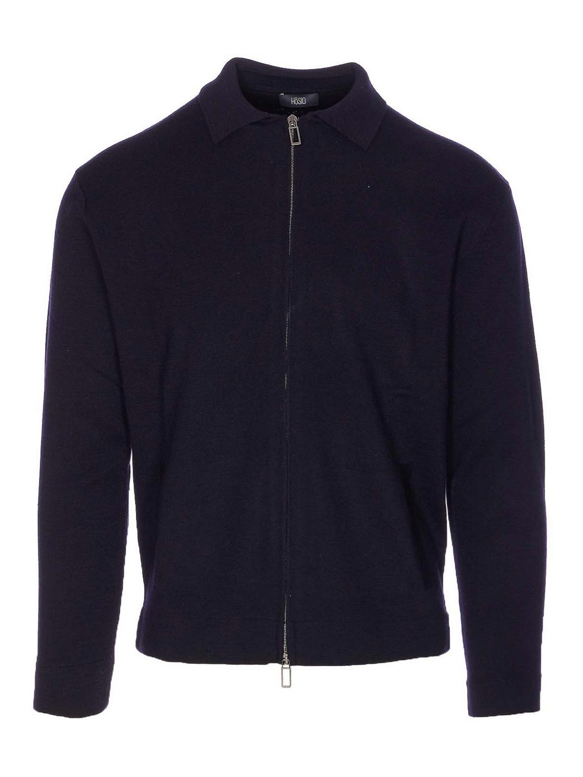 Black Zip Polo 103M2040 (HOSIO / ニット・セーター・カーディガン ) | HOSIO (オジオ)