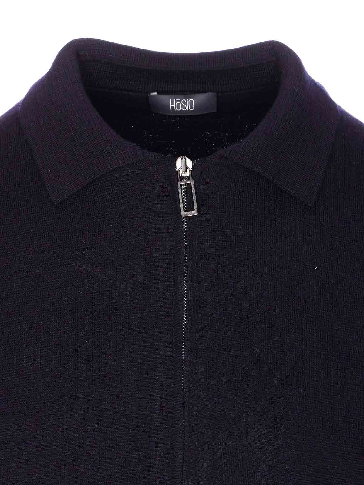 Black Zip Polo 103M2040 (HOSIO / ニット・セーター・カーディガン ) | HOSIO (オジオ)(3)
