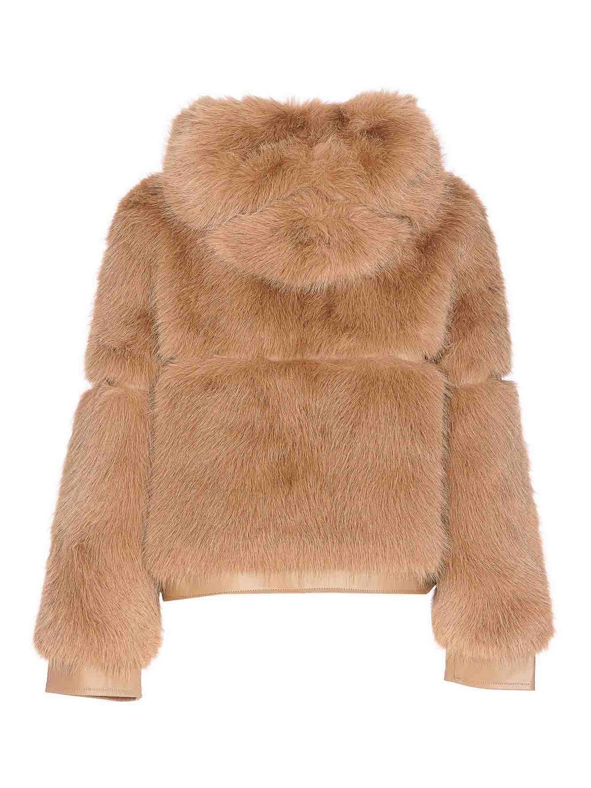 Beige Penny Faux Fur Jacket 73C19EX02NATURALE (V°73 / レザー&ファージャケット・コート ) | V°73 (ヴィ セッタンタトレ)(1)